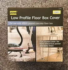 HUBBELL Raco 6299 Low Profile Floor Box Cover Kit Flush Duplex Non-Metallic -NEW