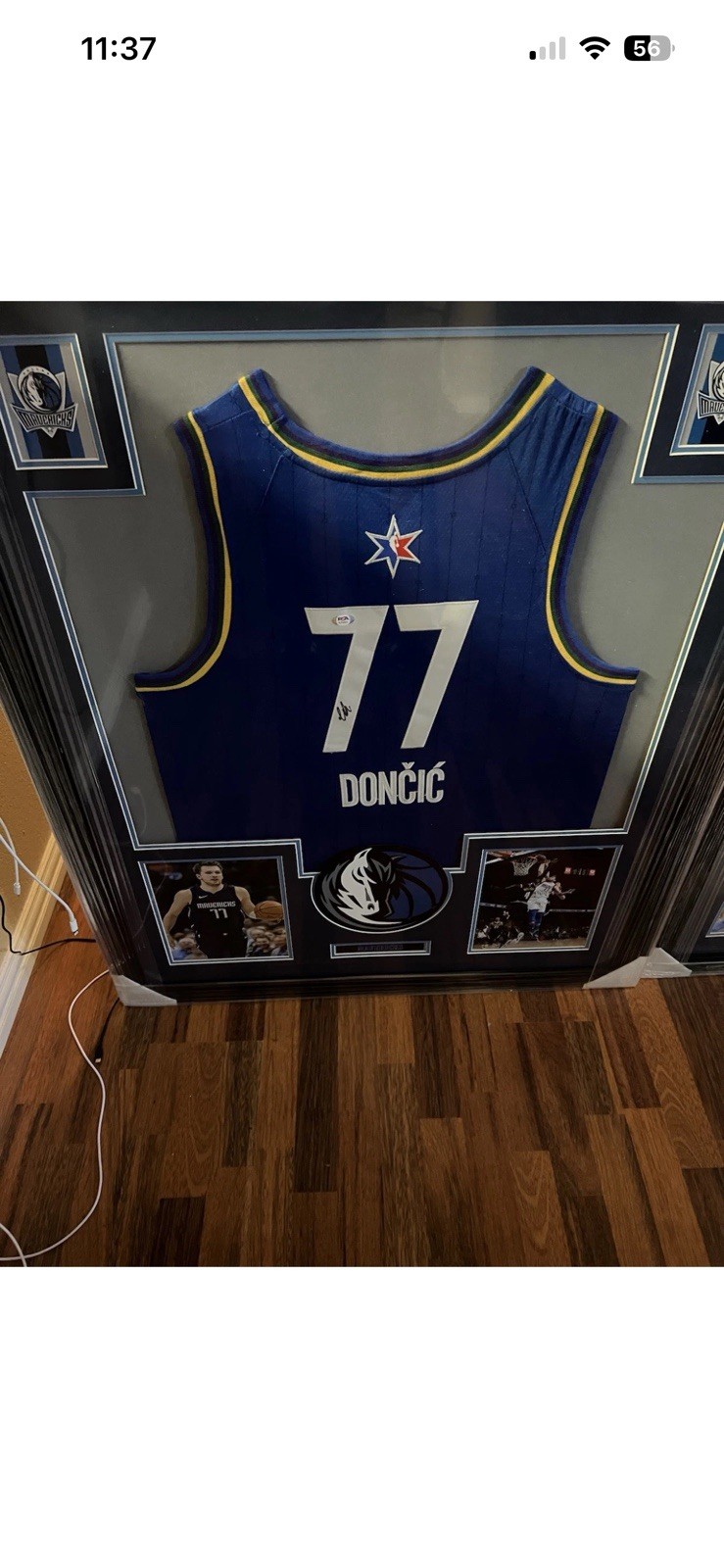 Luka Doncic Authentic Autographed Signed Jersey COA JSA All Star 2020 