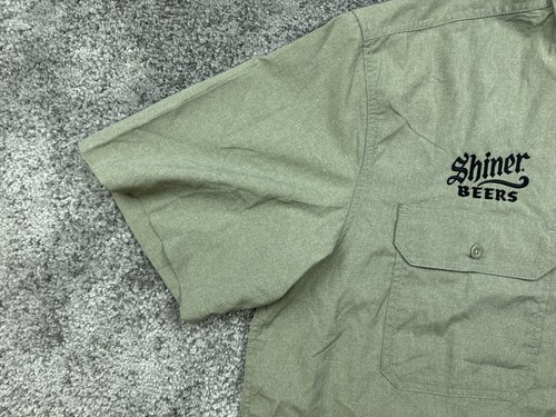 Carhartt Force Shirt Mens XL Olive Green Shiner Beers Embroidered Work Button Up - Picture 4 of 18