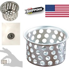 Stylish 1 Inch Chrome Sink Strainer Basket Stainless Steel for Modern Kitchens