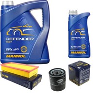 SCT Inspektionspaket 6L Mannol 10W-40 FüR Peugeot 807 2.2 Hdi 2.0 406 607