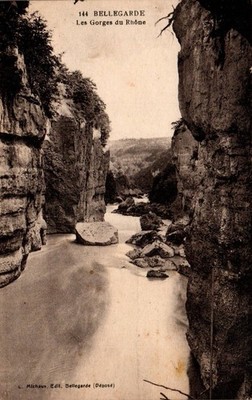 CPA - BELLEGARDE - Les gorges du Rhône