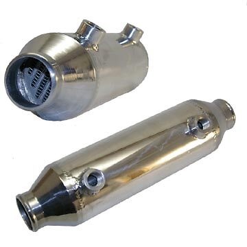 Barrel style liquid to air intercooler 4''x10'', 2.25'' (57mm) Inlet/Outlet