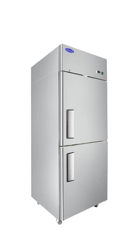 New Atosa MBF8007GR 2 Half Door Stainless Reach In All Freezer with Casters