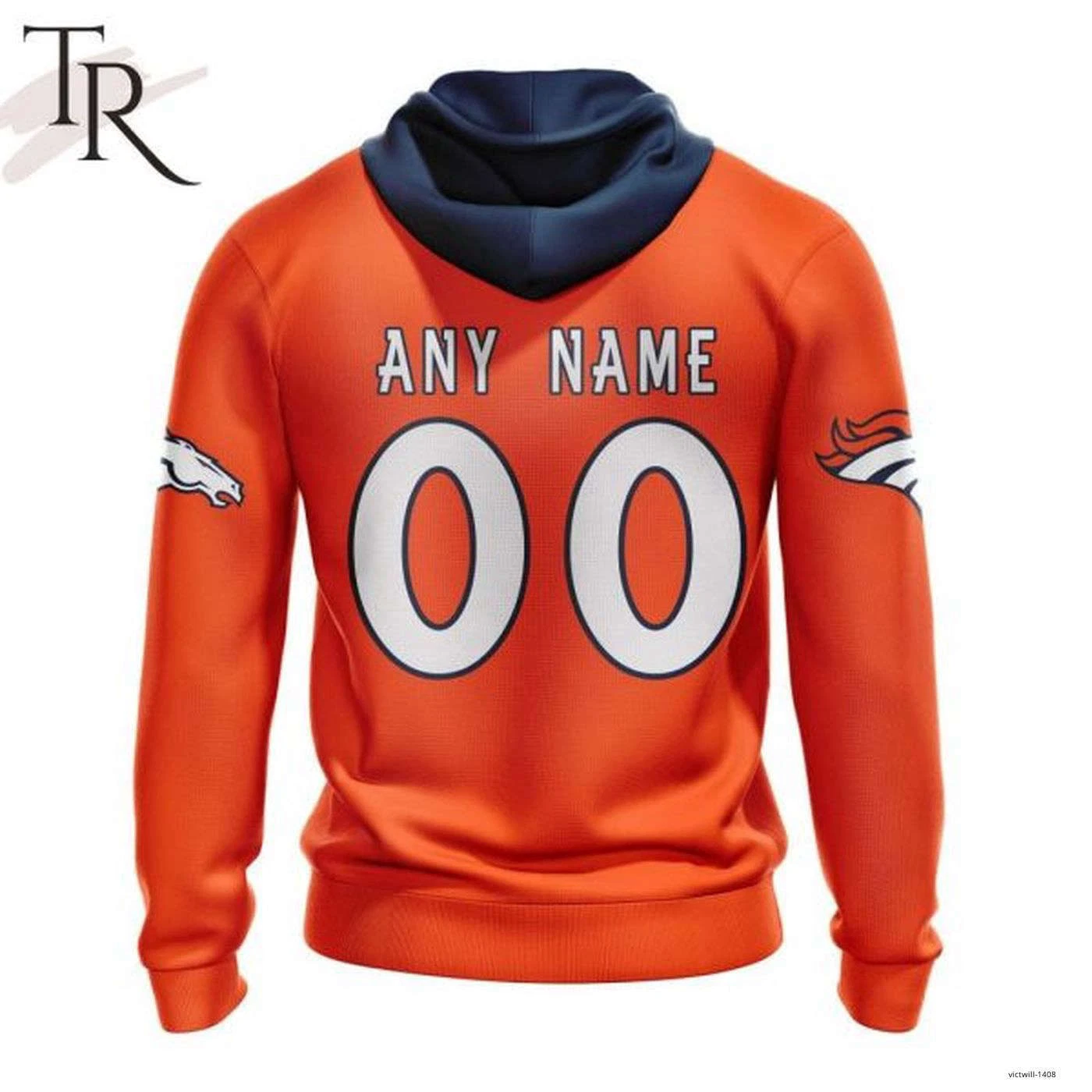Personalized Denver Broncos 3D Hoodie