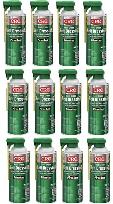 (12) PACK CRC 03065 Food Grade Belt Dressing Aerosol 10 Oz. Spray Can