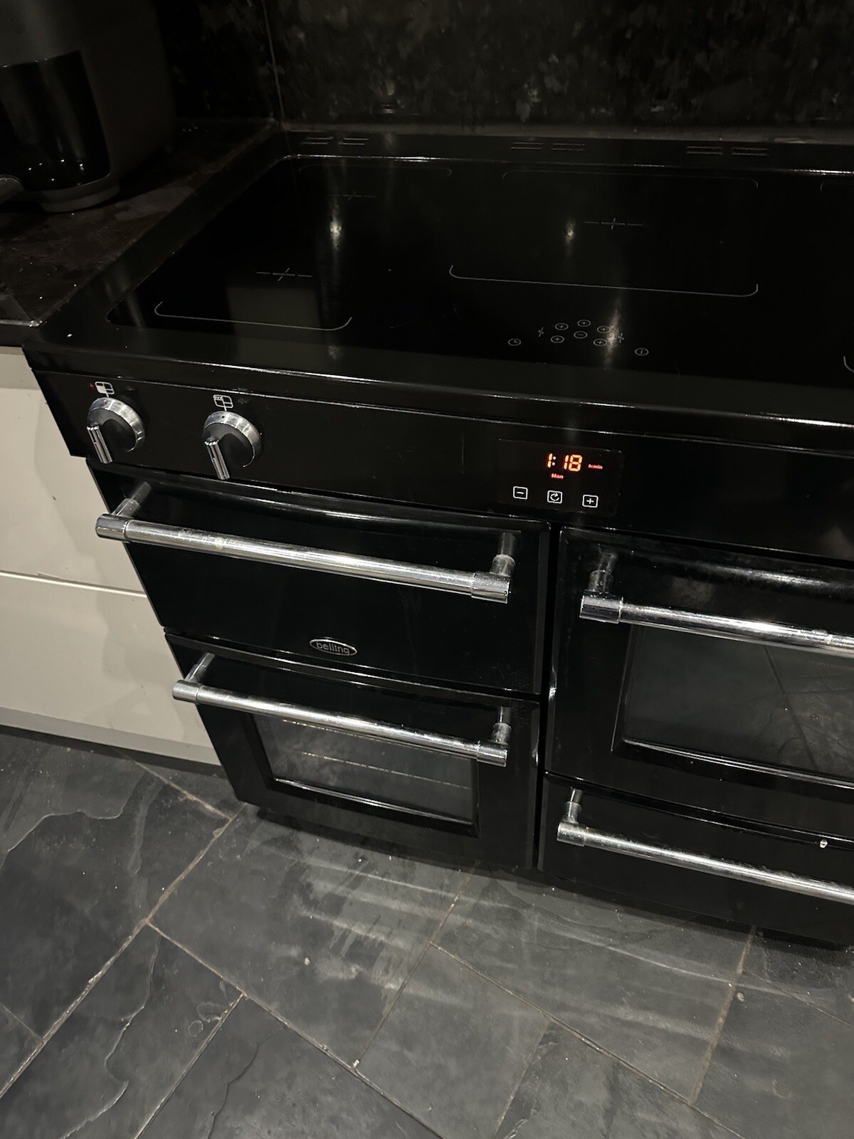 Belling Farmhouse 100Ei Black 100cm Induction Range Cooker Faulty eBay