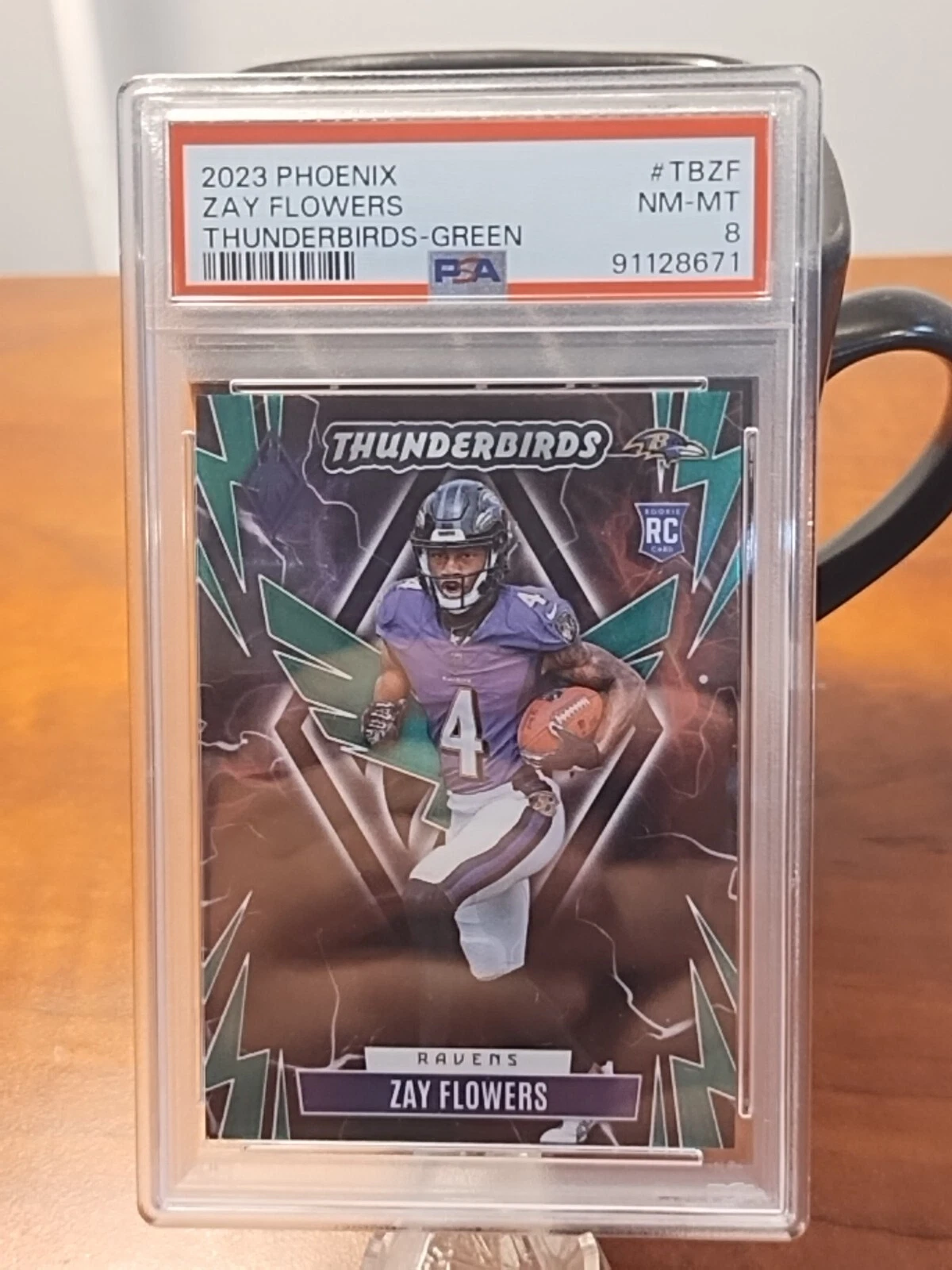 Zay Flowers Panini Phoenix Thunderbirds #TBZF Green