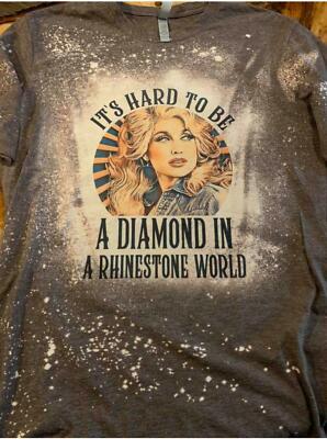 FASHION CUSTOM WOMAN'S T-SHIRT UNISEX, ''DIAMOND IN A RHINESTONE WORLD''