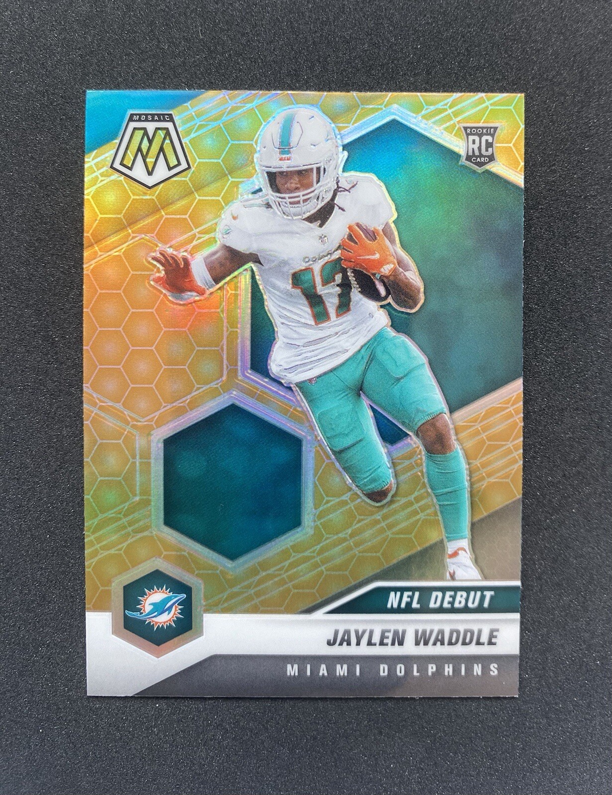 Jaylen Waddle 2021 Panini Mosaic NFL Debut Honeycomb Rookie