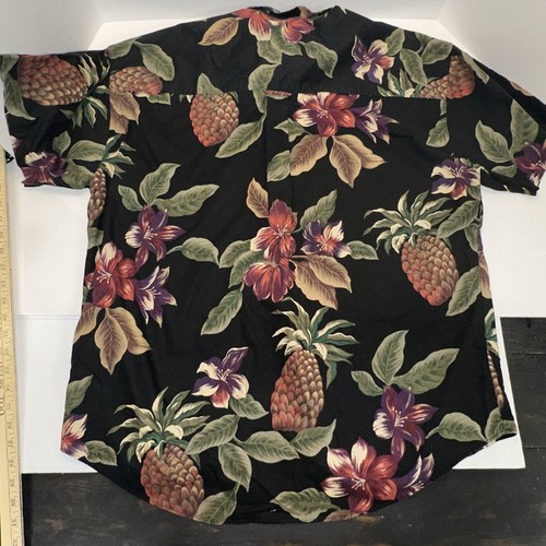 VTG Ralph Lauren CHAPS Floral Aloha Hawaiian Shirt Mens XL Button Up - Picture 6 of 6