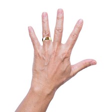 Anello Trilogy Da Uomo In Oro Giallo 18 Karati Con Diamanti - Italia Anni '60 - Vendita Gioielli D'epoca | Passione Antiqua - Foto 8