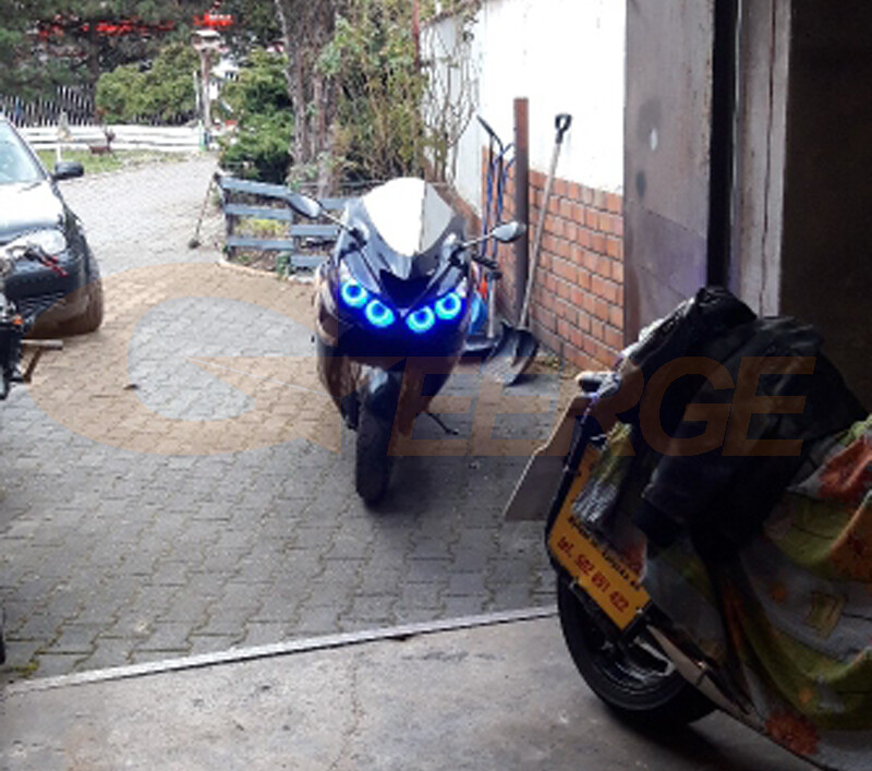 リングライト　キット Kawasaki ZX14 ZX14R 2006-2022 2023 Headlight Halo Angel Eye