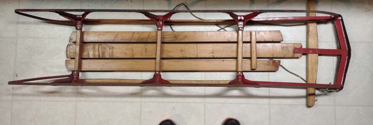 Flexible Flyer II アメリカヴィンテージ木製ソリ 【公式通販】