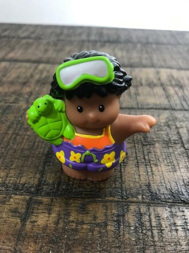 Fisher Price Little People Strand Schwimmen Taucher Junge Roberto Brille