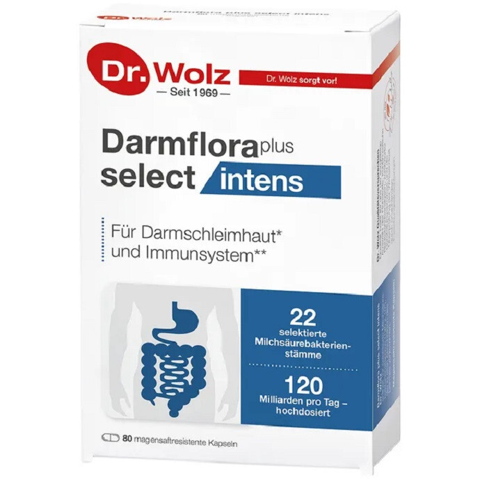 Dr. Wolz Darmflora plus select intens Kapseln für Darmschleimhaut und Immunsystem, 80 St. Kapseln - Bild 3