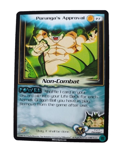 Dragon Ball Z DBZ TCG Panini Promo P7 Goku's Kamehameha Foil