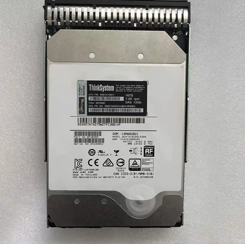 NEW Lenovo ThinkSystem 00Y9087 4XB7A13911 3.5" 16TB 7.2K SAS 12G HDD Hard Drive - Afbeelding 2 van 4