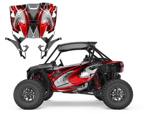 2019 2023 Polaris RZR 1000XP TURBO S graphic decal kit 24 mil racing vinyl #3715 - Picture 5 of 15