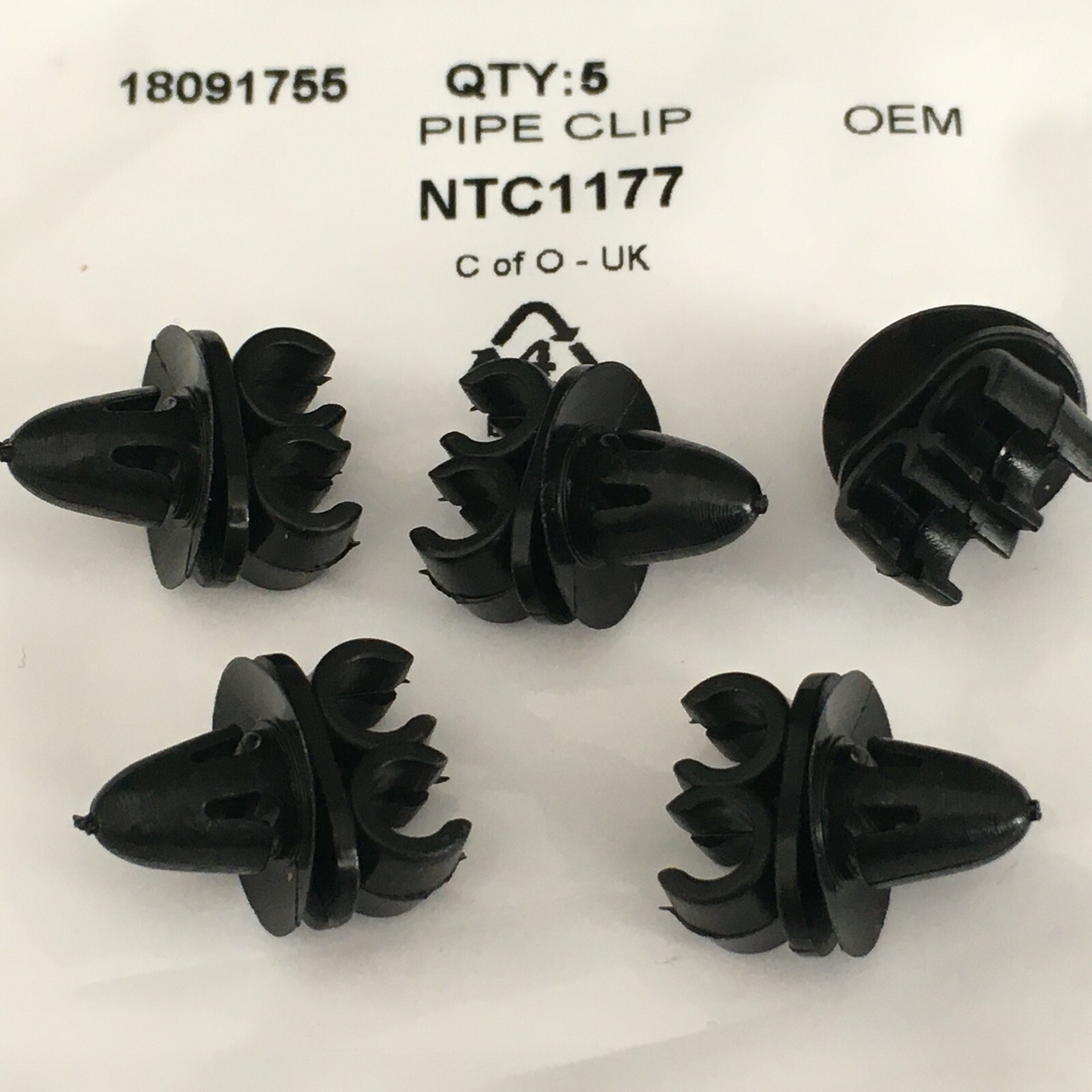 NTC1177 Brake Pipe Clips Double Pipe Pack of 5 for Landrover Genuine