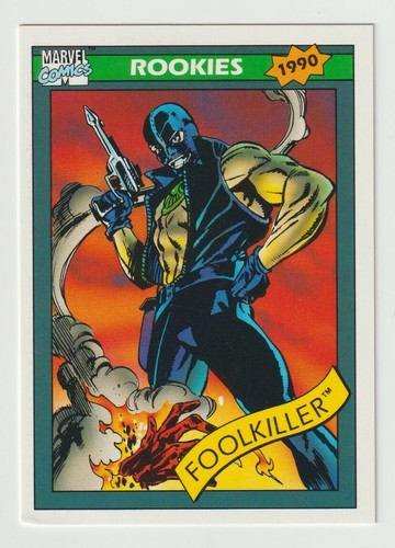 1990 Foolkiller Rookie Card # 87 Impel Marvel Universe Series 1 Trading Card - Foto 1 di 8
