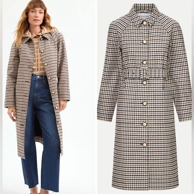RRP US$1,198 CURRENT SEASON Veronica Beard Quinton Plaid Trench