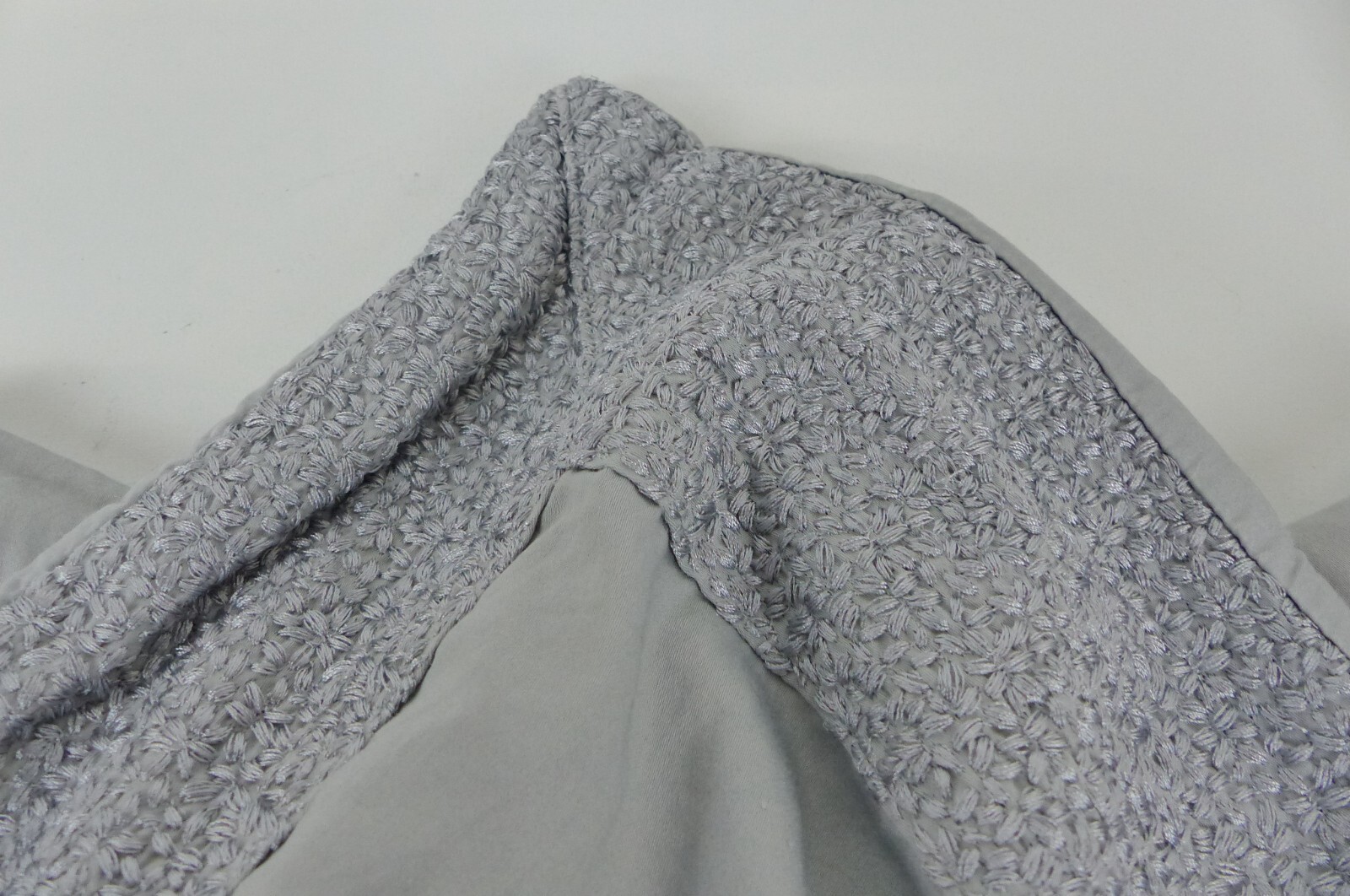 John Lewis Embroidered Duvet Cover Set Grey King eBay