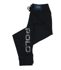 Polo Ralph Lauren Men's Black Camo Logo Graphic Knit Sleep Jogger Pants