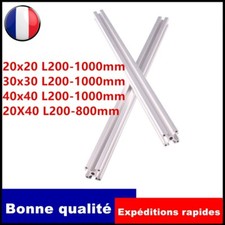 2x Profil en aluminium 20x20 30x30 40x40 20X40 Écrou6/8 200-1000mm profilés