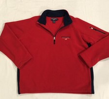 90s VTG Polo Sport Ralph Lauren Thermal Pro Men XL Quarter Zip Fleece Jacket USA