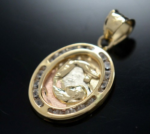 Mi Bautizo Medalla Oro Real 14k Gold 