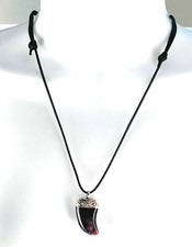 Natural Amethyst Stone Pendant & Necklace Unisex