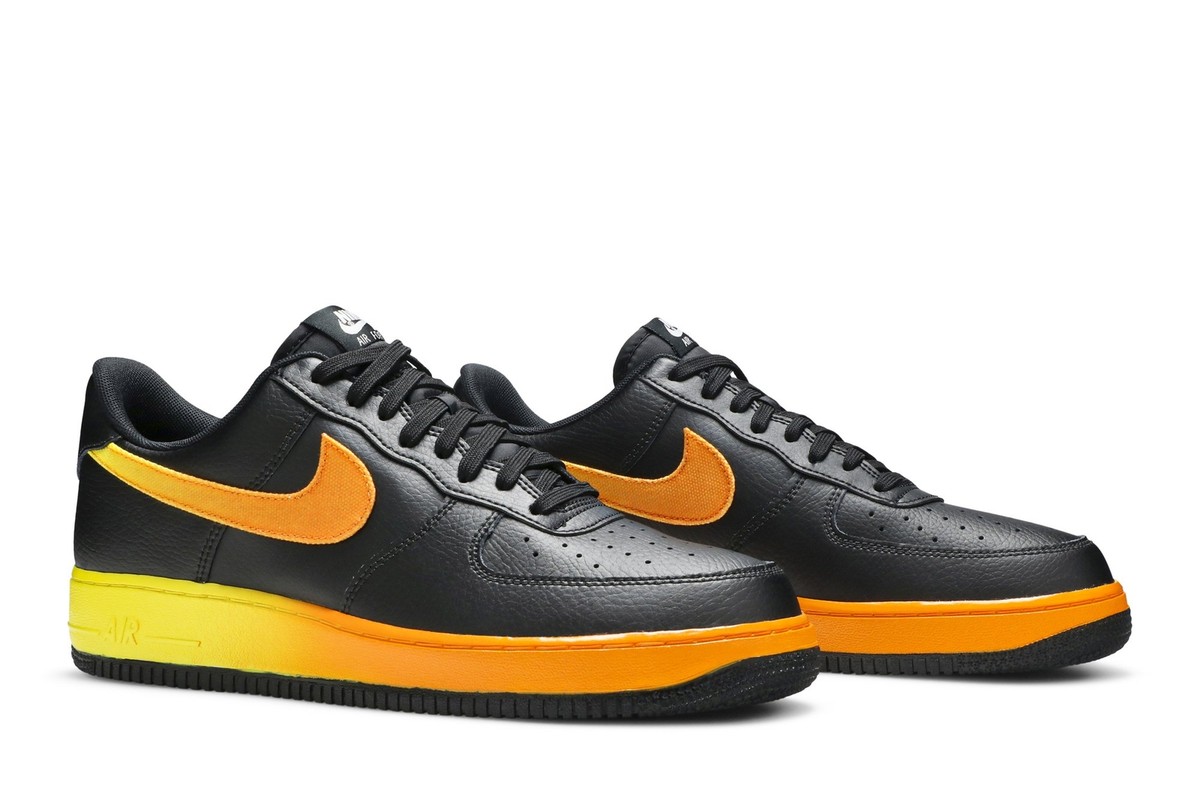 新品未使用！Nike Air Force 1 07 ブラック/イエロー Nike Air Force 1 Low 07 LV8 Black Orange Peel CJ0524-001 | eBay