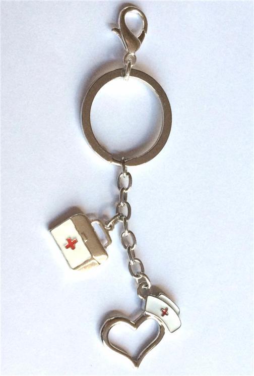 Infinity Collection Nurse Keychain With Birthstone Charm & Nurse Prayer | Perfect Nurse Appreciation Gift