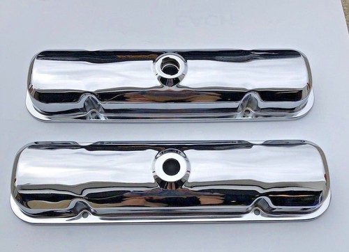 67-72 GTO FIREBIRD CHROME VALVE COVERS DRIPPERS 67-81 Pontiac 400 389 455 - Picture 2 of 11