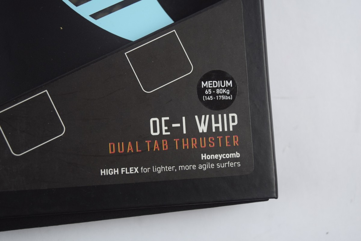 NIB! $90 Ocean & Earth OE-1 Whip Thruster Fin Surfboard Black Blue