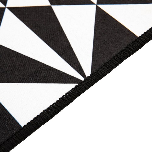 Non Slip Black White Grid Kitchen Floor Mat Washable Rug Home Door Runner Carpet - Picture 8 of 20