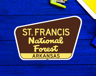 St. Francis National Forest Decal Sticker 3.75'' x 2.5'' Arkansas Vinyl