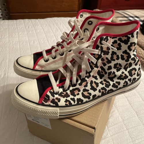 leopard print converse size 5