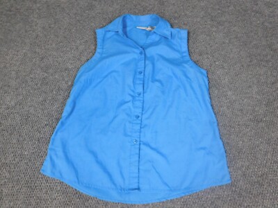 White Stag Womens Blouse Small Blue button down