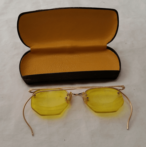 AO Rimway Ful-Vue 12k Gold Fill True Antique Brille & Etui - Bild 4 von 12
