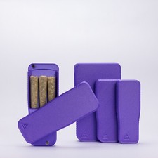Pre-Rolls Case, Magnetic Cigarette Crush Proof Holder for Cones, Silky Purple XL