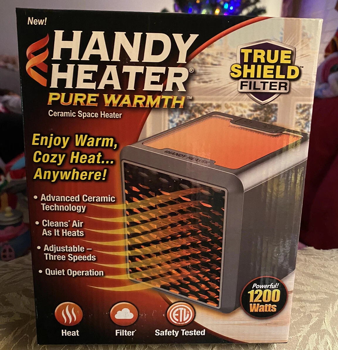 Brand New! Handy Heater Heat Boss 1200 Watt Pure Warmth Ceramic Space Heater  735541199202 | eBay