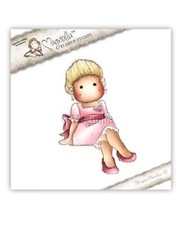 Magnolia Tilda Sitting Girl Stamp Cardmaking Scrapbook