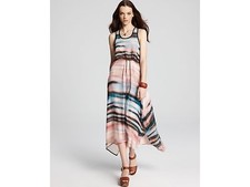 Sanctuary  Women's Quotation Maxi Dress Painted Desert, L