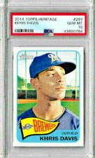 2014 Topps Heritage Khris Davis PSA 10