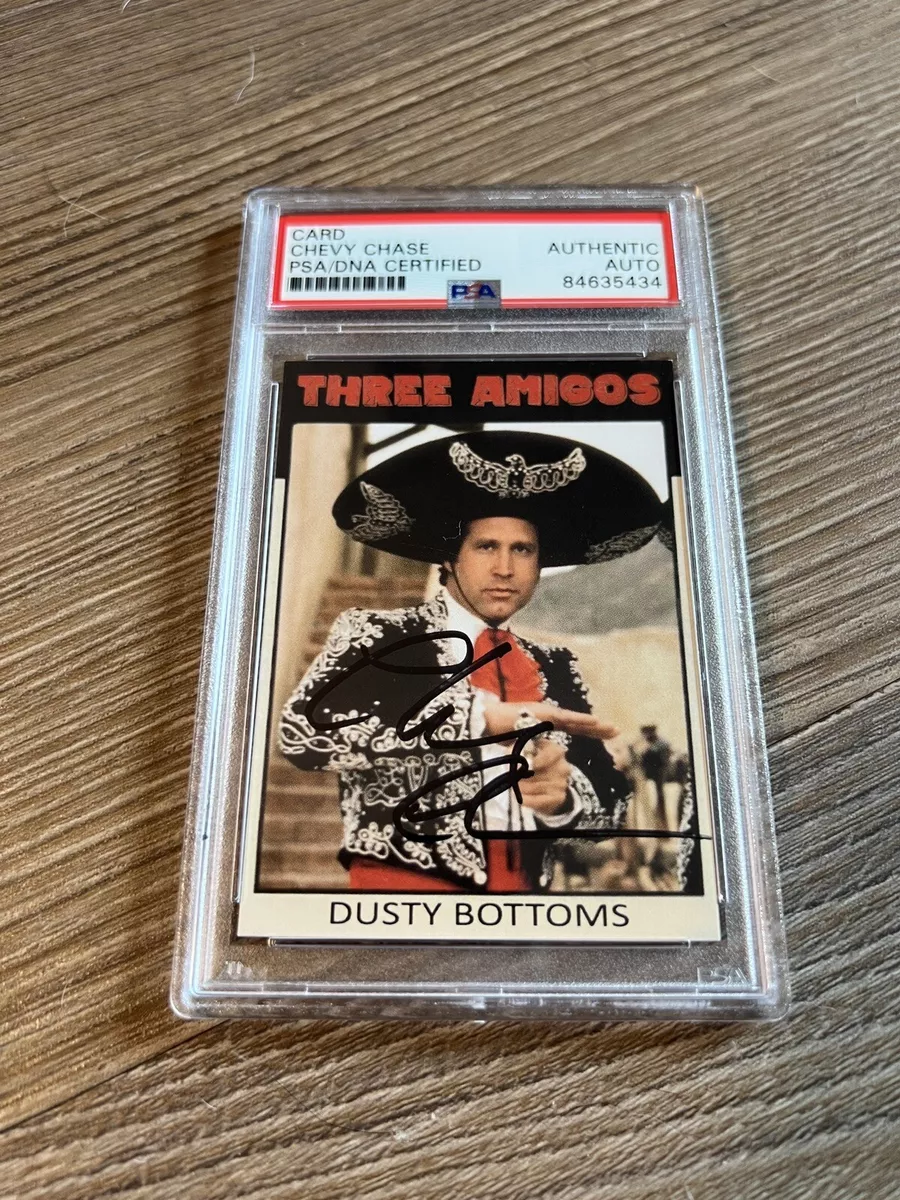 Chevy Chase Signed Three Amigos Dusty Bottoms Trading Card PSA AUTO  AUTHENTIC