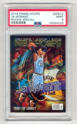 JA MORANT 2019-20 PANINI HOOPS ROOKIE SPECIAL #SPEC2 RC PSA 9 MINT