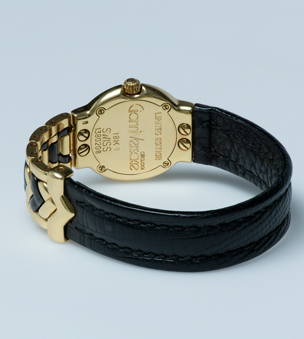 Vintage Gianni Versace 18K Yellow Gold Ladies Watch Limited