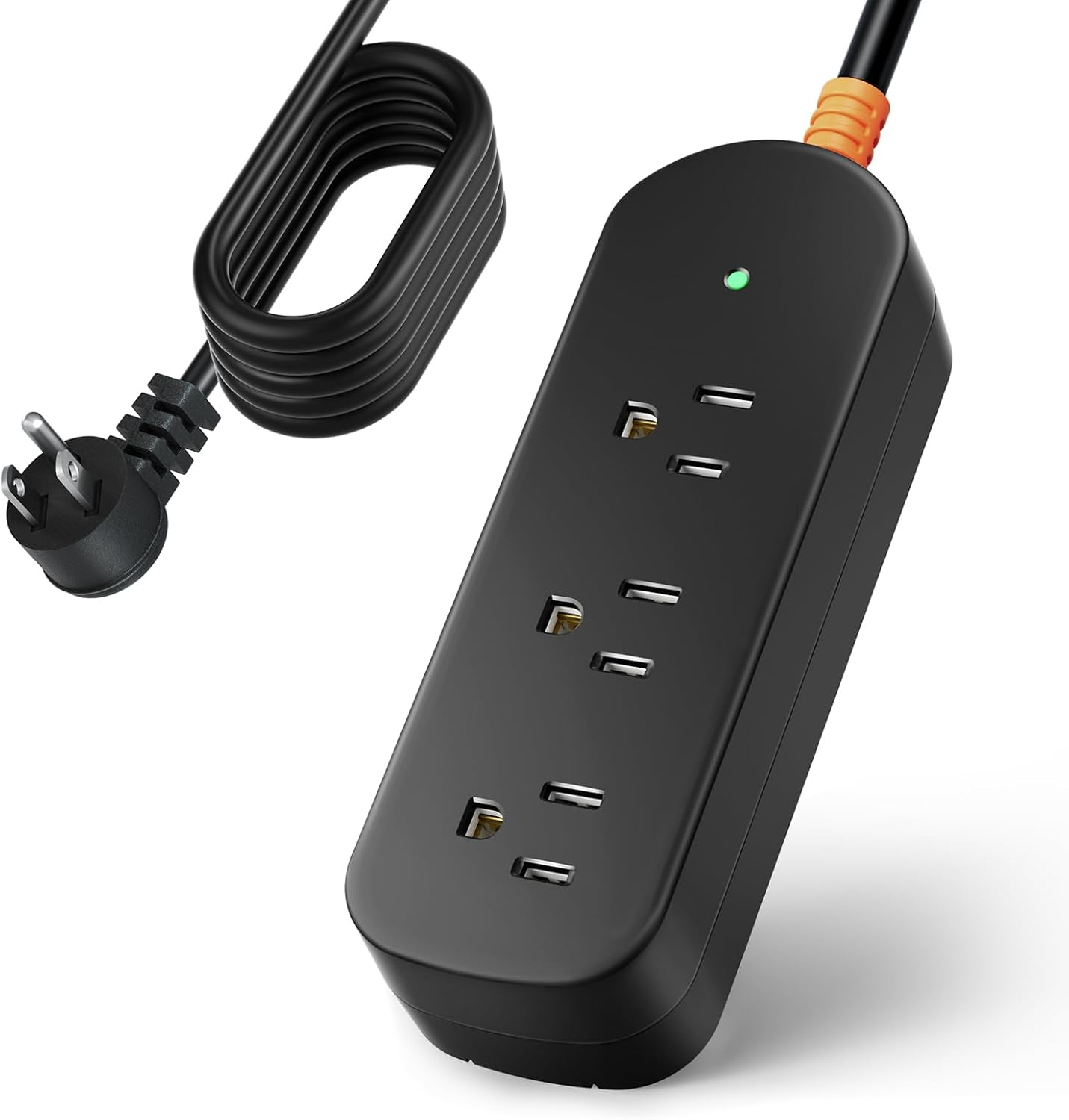 Surge Protector Power Strip 3 Outlets 3Ft Extension Cord 1875W Weatherproof Home-image